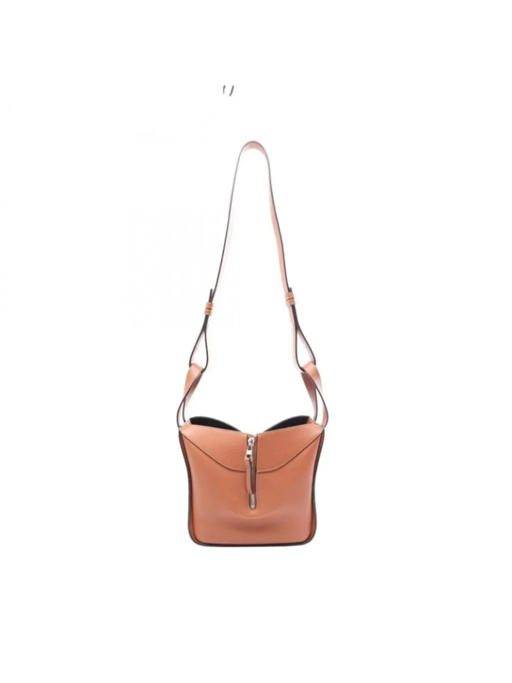 Loewe Handbag Hammock Bag Compact 2-Way Brown Leather